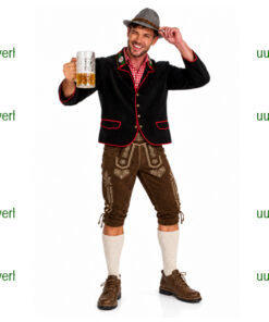 Tiroler combo met zwarte lange vest